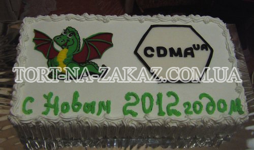 Новогодний торт с логотипом №2